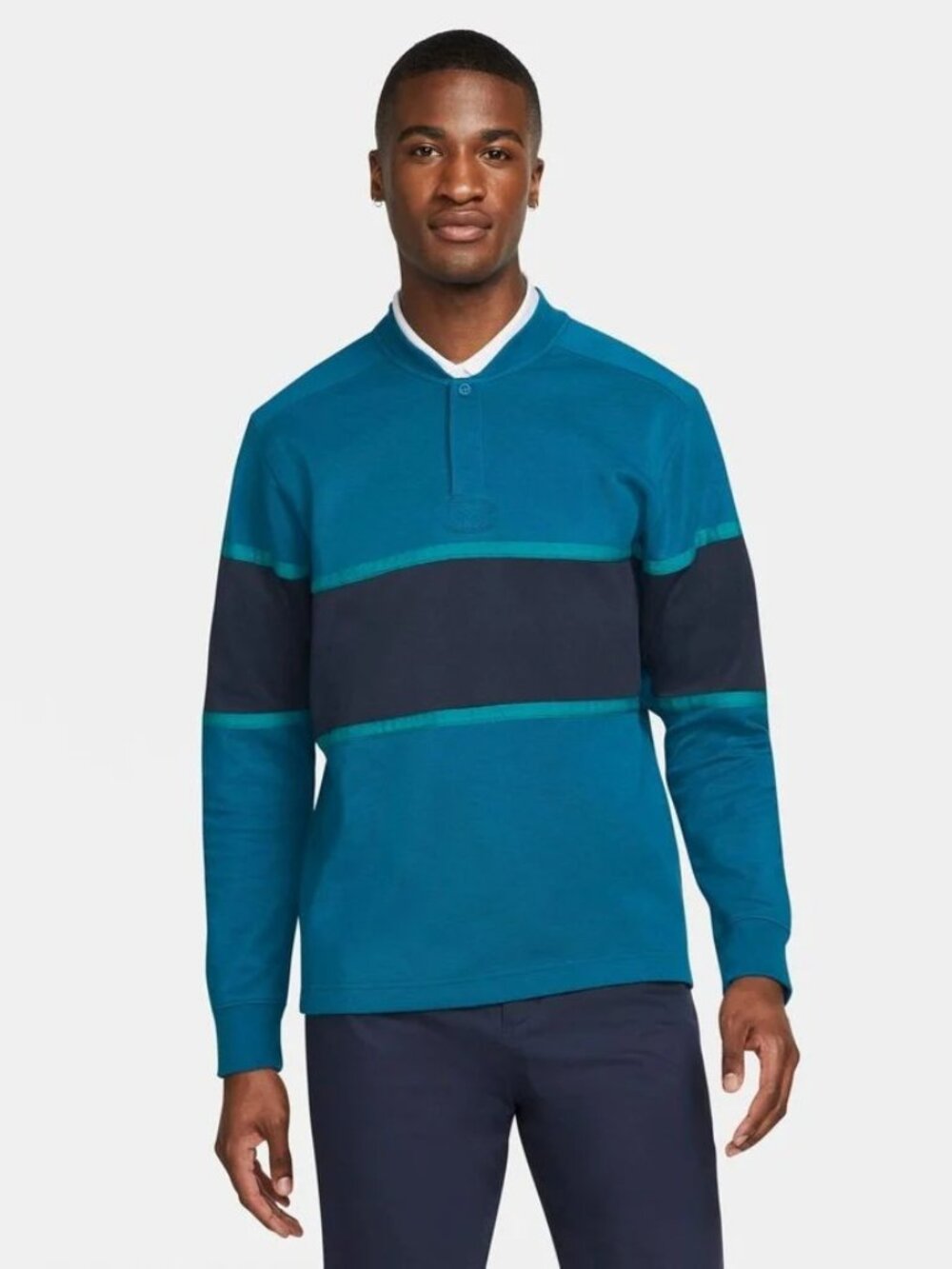 *NWT Nike Men's Dri-Fit Golf Heaveyweight Long Sleeve - Blue